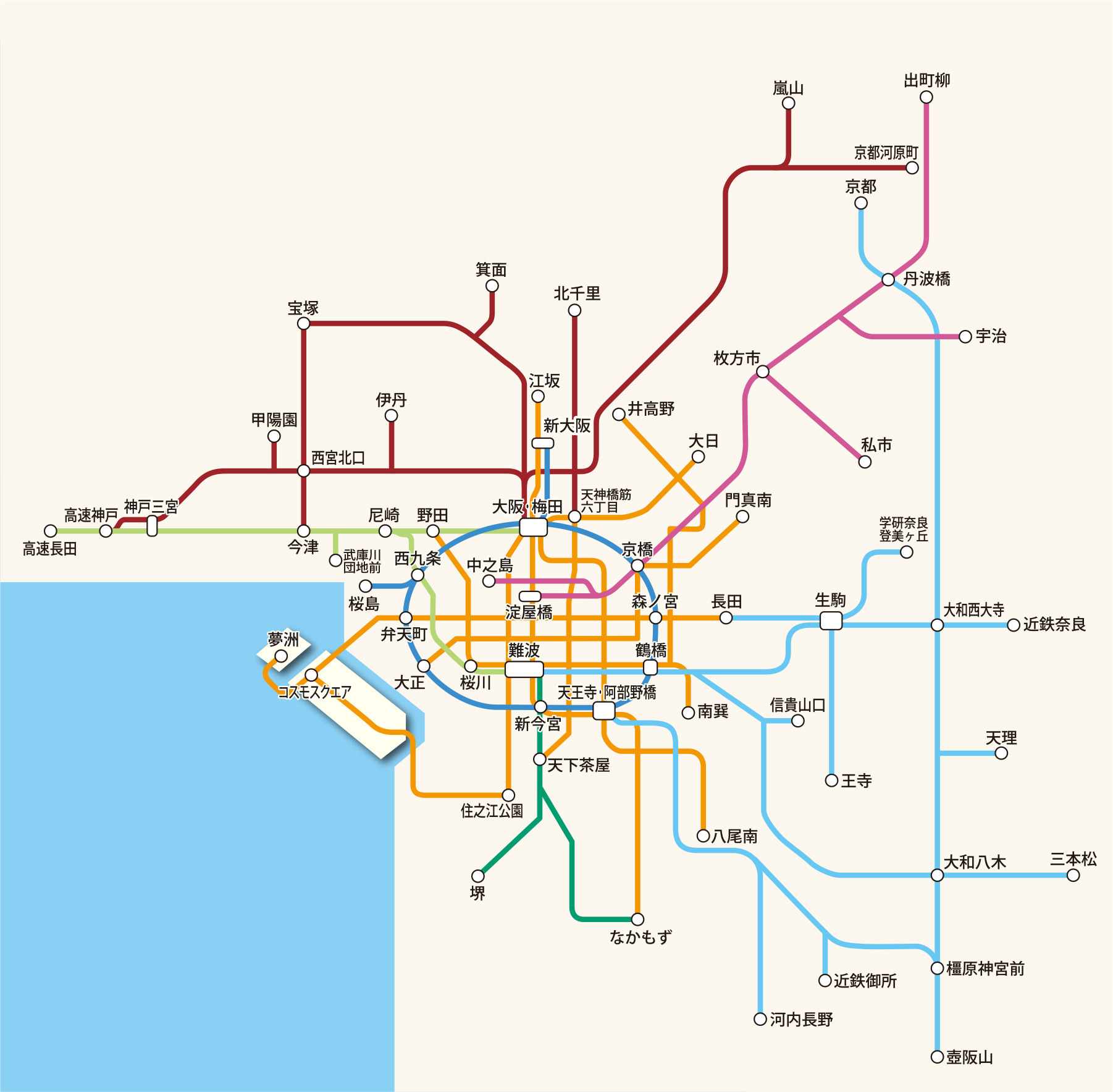 KANSAI MaaS ワンデーパス利用エリア